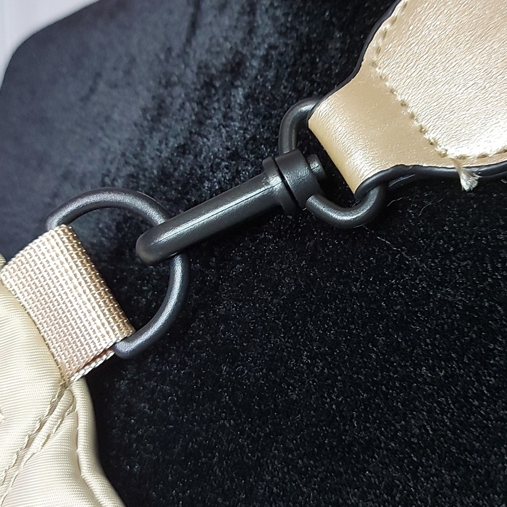 Gold trim nylon belt/cross body bag/clutch - Picture 4 of 16